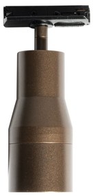 Modern spotlámpa sötét bronz színben, 1 fázisú sínrendszerhez - Iconic Kohua