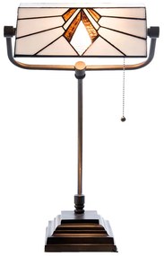 Tiffany asztali lámpa Barna 32x27x51 cm