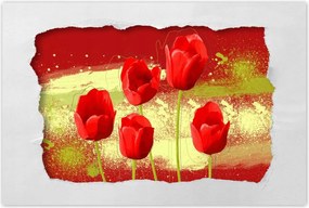 Poszterek 120x80 Piros pipacs