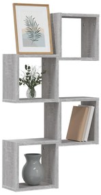 Lebegő Polcok Szürke sonoma MDF Közepes Falra szerelhető
