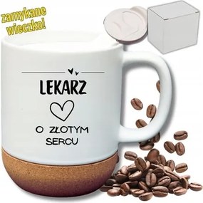 Fehér Bögre Parafa Vicces Ajándék Orvos Arany Szív