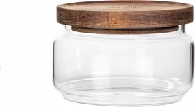 Gabin üvegtartály akác fedéllel 0,7 l Homla