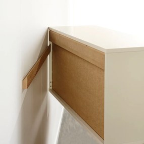 Natúr színű könyvespolc tölgyfa dekorral 133x75 cm Mistral – Hammel Furniture