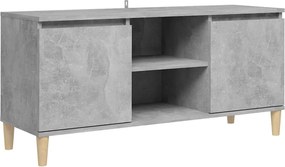vidaXL betonszürke TV-szekrény tömör falábakkal 103,5 x 35 x 50 cm