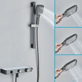 Termosztátos fali kádcsaptelep ELITE EDITION BBT1429 LED-kijelzővel és több vízsugaras kézizuhannyal, több színben