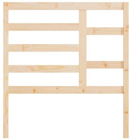 tömör fenyőfa ágy fejtámla 106x4x104 cm
