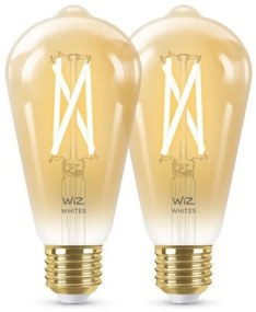 KÉSZLET 2x LED Dimmelhető izzó VINTAGE ST64 E27/6,7W/230V 2000-5000K Wi-Fi - WiZ