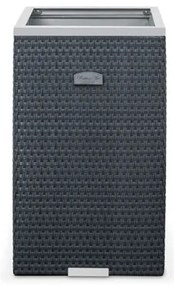 Rattan ültetvény Novara antracit 35x35x60
