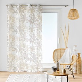 Bézs-aranyszínű fényáteresztő függöny 135x240 cm Vayana – douceur d'intérieur