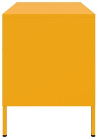 2 db mustársárga acél TV-szekrény 68 x 39 x 50,5 cm