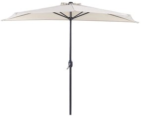 Félköríves bézs napernyő ⌀ 270 cm GALATI Beliani