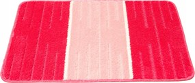Fürdőszobaszőnyeg Csúszásgátló Puha Rózsaszín Csíkos Como 50x80 cm