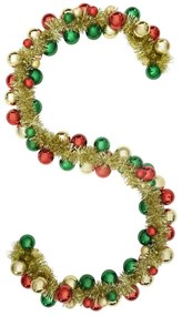 Karácsonyi gömb girland Sokszínű 186 cm Polisztirol