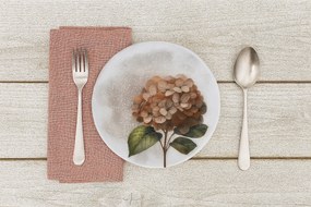 Desszert tányér 21 cm Hortenzia Red 644KJ/9202A