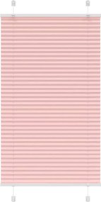 vidaXL pliszírozott redőny rózsaszín 70x100 cm szövetszélesség 69,4 cm