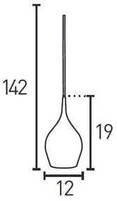 Searchlight 6461-12CU - Csillár zsinóron VIBRANT 1xE14/60W/230V fém rózsaszín