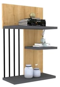 Fali polc NEZMA 60x40 cm bézs/antracit