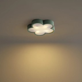 Gyerekszoba mennyezeti lámpa zöld-fehér - Lucille