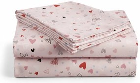 LOVITA babaágynemű-készlet lepedővel, rózsaszín