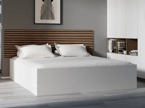 BELLA ágy 180x200 cm, fehér Ágyrács: Léces ágyrács, Matrac: Deluxe 10 cm matrac