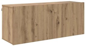 TV egységek Falra szerelhető 6 pcs kézműves tölgy Faanyag