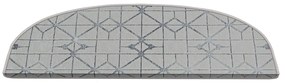Szürke lépcsőszőnyeg szett 16 db-os 20x65 cm Cottage Warmth – Vitaus