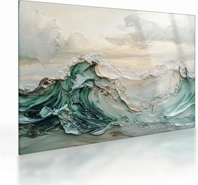 Üveg kép - 3D tengeri absztrakció (70x50 cm)