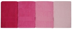 Fürdőlepedő Szett (4 db) Rainbow - Pink