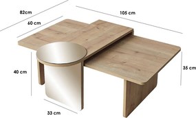 Luna 2 - Bronze, Sapphire Oak