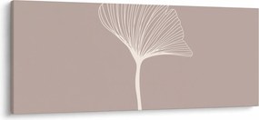 Kép - Bézs színű levelek N⁰5 (120x50 cm)