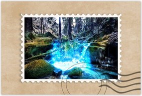 Poszterek 120x80 Vízesés a folyón Hegyek