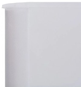 homokfehér 5-paneles szövet szélfogó 600 x 120 cm