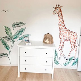 INSPIO Textil falmatricák - Zsiráf a SZAFARI világából