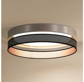 Duolla-LED Mennyezeti lámpa ROLLER DUO SH. LED/24W/230V átm. 45 cm ezüst/fekete