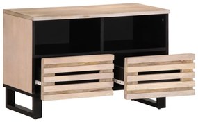 fehér tömör mangófa TV-szekrény 70 x 34 x 46 cm