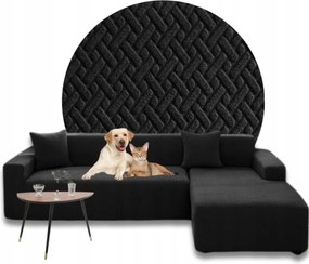 Sarok Huzat Kanapé Jacquard Halszálka Jobbos Prémium 3+3 Oeko-tex