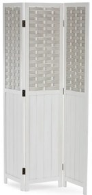 Fehér Tömörfa Paraván. EF-L145 WT