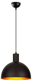 Fekete-aranyszĂnƱ fĂŒggĆlĂĄmpa fĂ©m bĂșrĂĄval Ăž 30 cm Sivani â Opviq lights