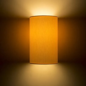 RENDL RON W 15/25 fali lámpa Chintz sárgabarack/fehér PVC 230V LED E27 15W