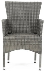 Szürke Polyrattan Kerti Szék, Fém Vázzal. AZC-S2118 GREY
