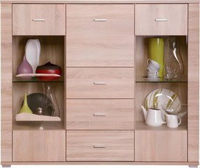 Komód typ 8, sonoma tölgy, GRAND