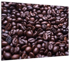 Kávé szemek képe (üvegen) (70x50 cm)