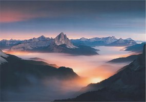 Stílusos Dekoratív Fotótapéta Flizelin Felkelő Nap 312x219 Ragasztó