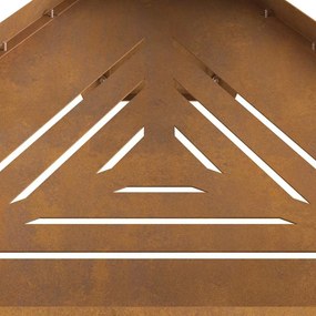 Tűzrakó Barna 50 x 43 x 52 cm időjárásálló acél