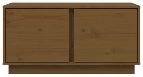 vidaXL mézbarna tömör fenyőfa dohányzóasztal 80 x 50 x 40 cm