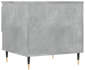 betonszürke szerelt fa dohányzóasztal 50 x 46 x 50 cm