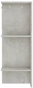 betonszürke szerelt fa előszobaszekrény 97,5 x 37 x 99 cm