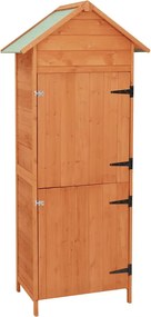 vidaXL barna kerti tárolószekrény 42,5 x 64 x 190 cm
