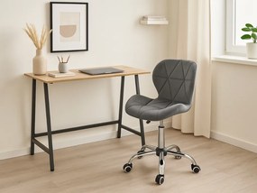 Dolgozószobai szett íróasztal TAYLOR SONOMA 100x50 cm + irodai szék AVOLA VELVET szürke