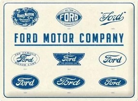 Fém tábla Ford - Logo Evolution, (40 x 30 cm)